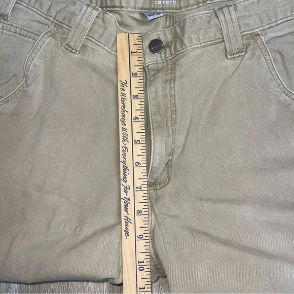 Carhartt Men’s Dungarees Rugged Flex Relaxed Fit Work Pants Khaki Tan 102291 253 - Picture 16 of 16